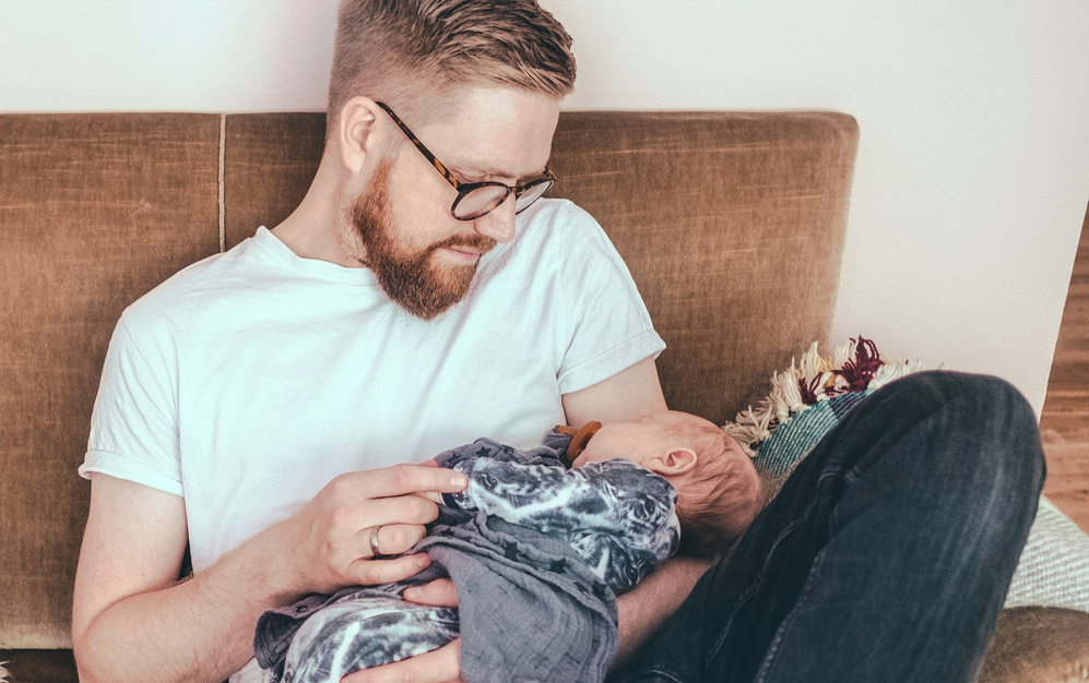 dad baby sleep
