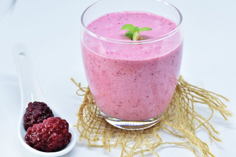 Humana Rezept Himbeer Milchshake